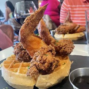 Chicken and waffles