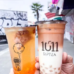 D2. Apple Red Dates with Peach Gum B1. Ruby Black Tea Latte with Tapioca