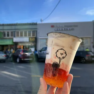 C8. Strawberry Jasmine Green Milk Tea