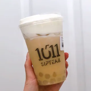 F2. Lavender Honey Tea with Cheese Crema