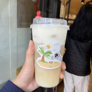 F5. Buckwheat Tea with Cheese Crema