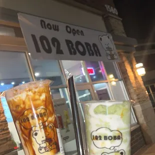 102 Boba Creme Brulee  Matcha Twist