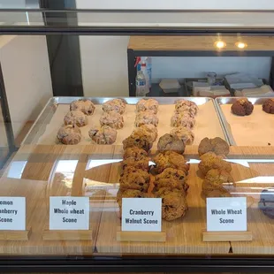 Scones on display