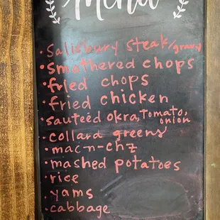 Daily Menu