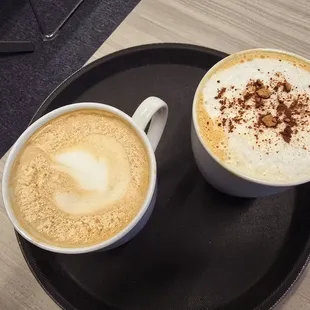 Mocha, cappuccino