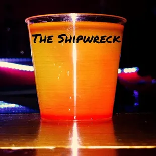 a shot of the shipwreck