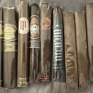 Great selection of sticks.