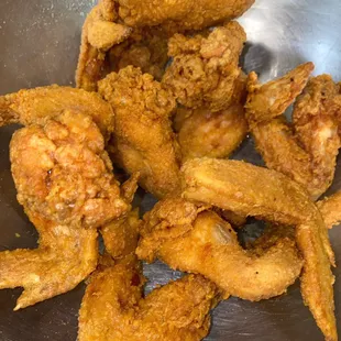 Fried Plain Wings