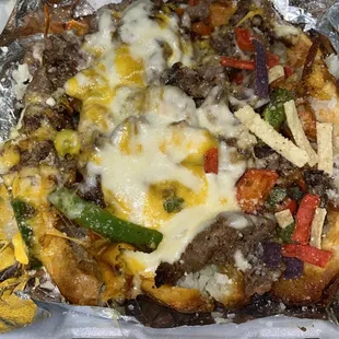 Steak loaded potatoes