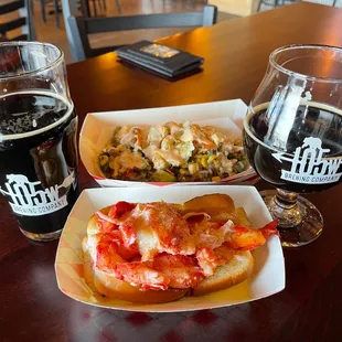 Lobster Dogs food truck and dark beers