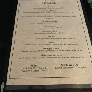 Menu.