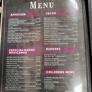 Menu Oct 2023