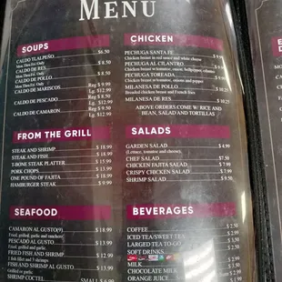 Menu Oct 2023
