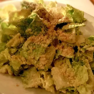 Caesar Salad, Romaine, Pecorino, Caesar Dressing, Seasoned Bread Crumb
