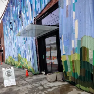 Knit bombed at 108 Contemporary (December 2015)