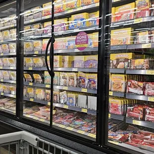 Frozen food section