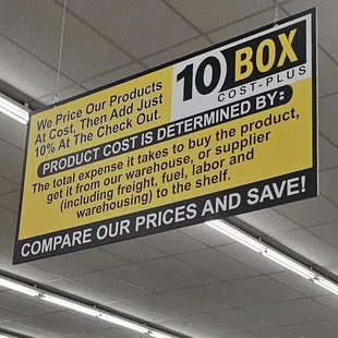Store policy there are some savings but know your prices