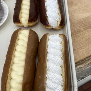 a tray of doughnuts