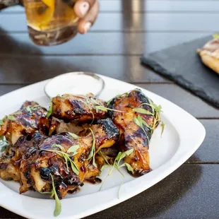 Roasted Honey Lime Chicken Wings