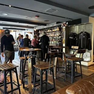 people walking around