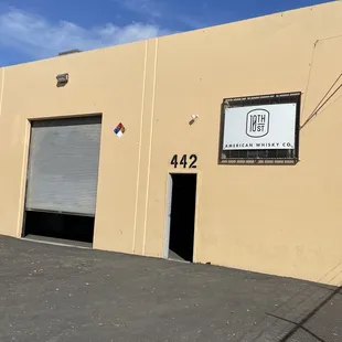 the front of the building