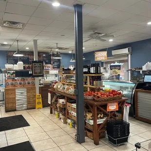 Deli area fresh fruits