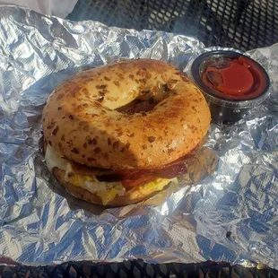 Finally tried their breakfast Sammie!