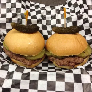 SUNDAY/MONDAY 2PM-9PM SLIDERS....2 FOR $1.00!  ABSOLUTELY...DELICIOUS