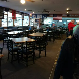 the interior of the restaurant