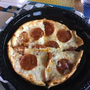 Personal pan pepperoni pizza