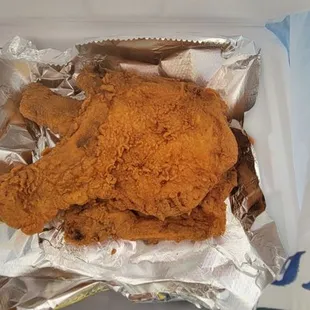 Pork chops were big and delicious!