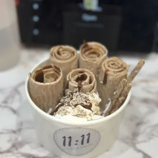 Nutella Moza Ice Cream Roll