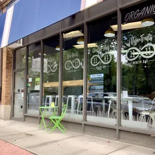 Front of 11:11 Health Bar! Seating for 8 more inside!