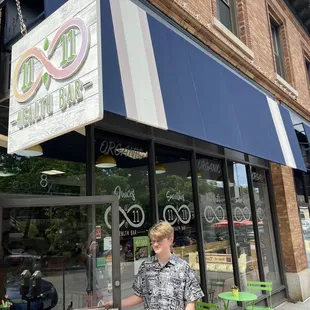 View of 11:11 Health Bar from the sidewalk