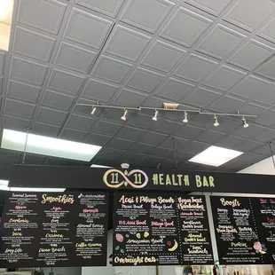 The menu board! So many choices!!!