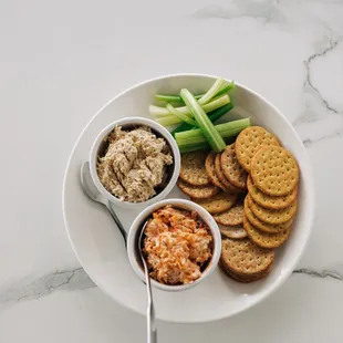 Chicken Salad &amp; Pimento Cheese Plate
