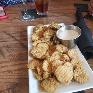 Fried Jalapenos and Pickles