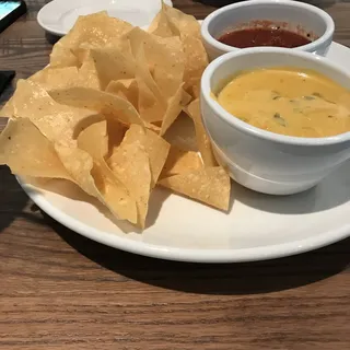 Chips with Queso and Salsa