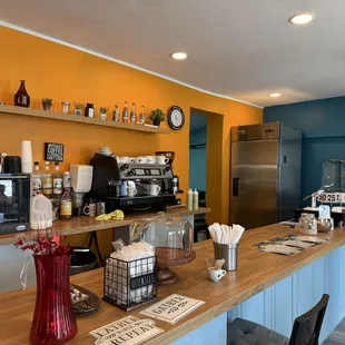 Front counter and bar