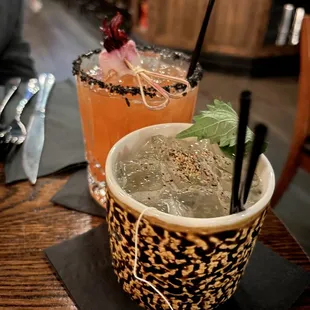 Come to your place and tigers eye special drinks