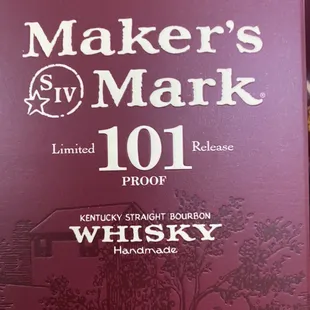 New Maker's Mark