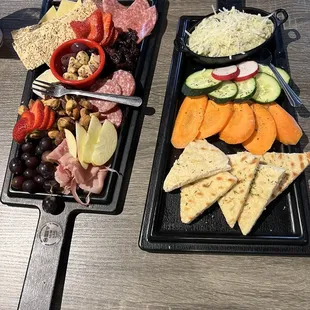 Spinach artichoke dip &amp; charcuterie board