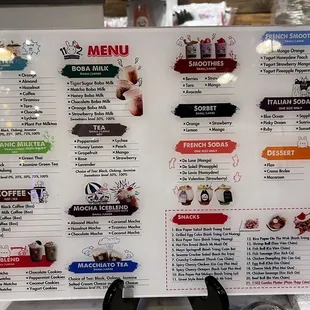 06/22/2022 Updated Menu. Drink Prices start off $5.25 Small &amp; $6.25 -- 6.75 Large. Food: $7.95