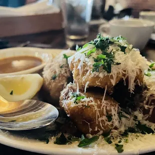 Cauliflower Fritters with Bagna Cauda