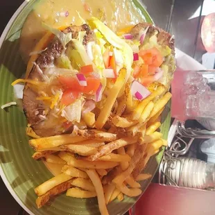 The Slopper from 1129 spirit and eatery and blueberry lemonade  Slopper