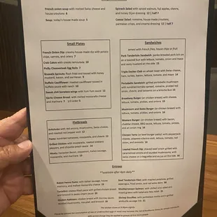 Dinner Menu - Nov 2024