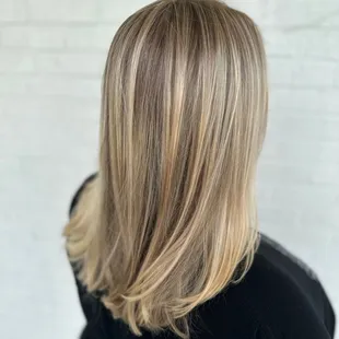 Full blonde balayage