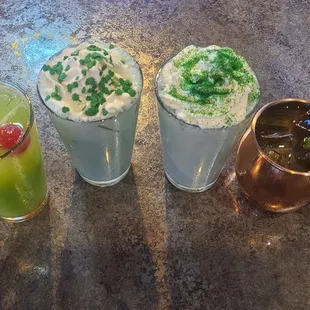 March featured St. Patty&apos;s cocktails! Spring cocktail menu arrives April 1st, 2022.