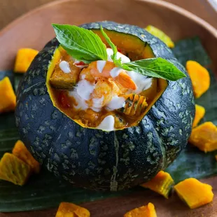 Our Signature called Pumpkin Curry. Photo by Kristen Murakoshi for SF Chronicles.