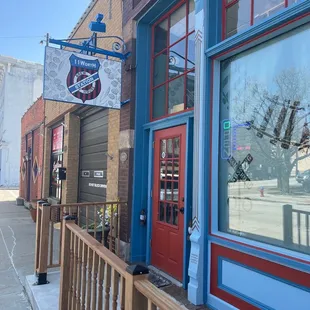 the outside of the building